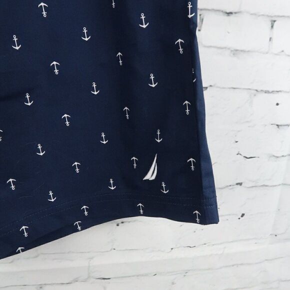 NAUTICA SLEEPWEAR MARITIME BLUE ANCHOR PRINT SLEEP SHORT SIZE MEDIUM NWT - Picture 10 of 11